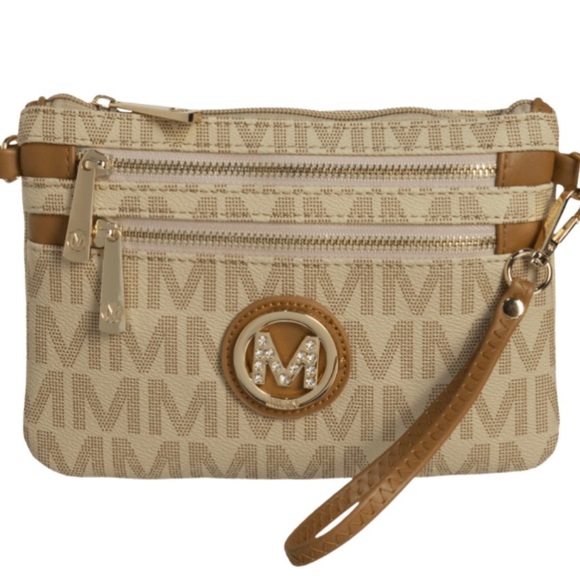 Vegan Leather Crossbody Wristlet Combo Bag NEW - Picture 7 of 10